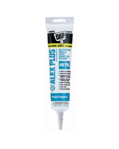 DAP - Alex Plus - Acrylic Latex w/Silicone Caulk - #18128 - Brilliant White - 5.5oz  