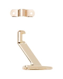 NH - Handrail Bracket w/Strap & Fasteners - Bright Brass - Cd