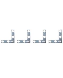 NH - Corner Brace Flat - Zinc - 1.5x.3725 - 4ct