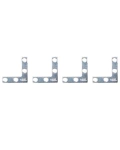 NH - Corner Brace Flat - Zinc - 1.5x.3725 - 4ct