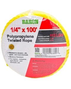 Rope - Baron Twisted Poly - 1/4"x100'