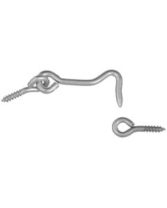 NH - Hook & Eye - Zinc - 2" - 2ct