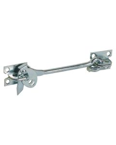 NH - Latch - Gate Hook w/Plate - Zinc - 1.625x1.25x6 (1-5/8x1-1/4x6)