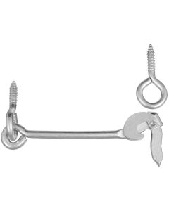 NH - Latch - Gate Hook w/Screw Eye - Zinc - 6"