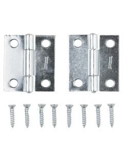 NH - Hinge - Narrow Fixed Pin - Zinc - 1.5"