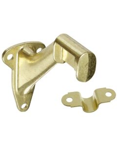 NH - Handrail Bracket w/Strap & Fasteners - Bright Brass - Bag