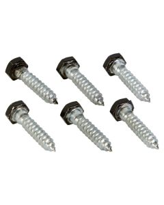 NH - Lag Screw w/Hex Head - Black - .3125x1.5 - 6ct
