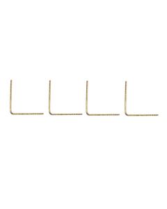 NH - Corner Brace - Brass - 1.5x.625 - 4ct