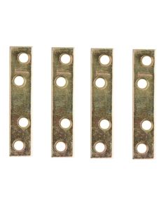 NH - Mending Plate - Brass - 3x.625 (3x5/8") - 4ct