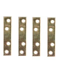 NH - Mending Plate - Brass - 3x.625 (3x5/8") - 4ct