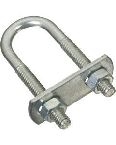 NH - U-Bolt w/Plate & Nuts - Zinc - .25x.75x2.5 (1/4x3/4x2-1/2") 