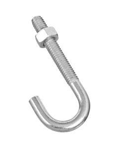 NH - J-Bolt w/Hex Nut - Zinc - .3125x3 (5/16x3")