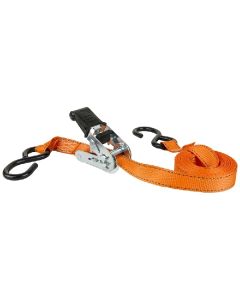 Keeper - Rachet Tie Down - Cam Buckle w/S Hook - 500lbs - 1"x15' - 2pk