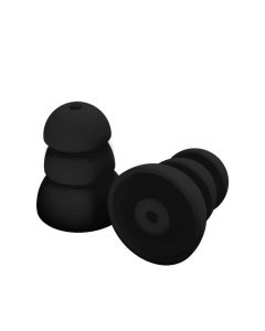 Plugfones - SoundSeal™ - Replacement - Silicone Earplugs - Black