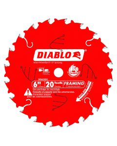 Diablo - TiCo™ - Circular Blade - Framing - 6" x 20T - 1/2" Arbor