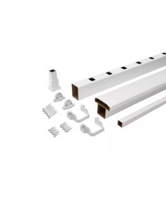 Trex Select - T-Rail Kit - White w/White Square Baluster - 36"x8''