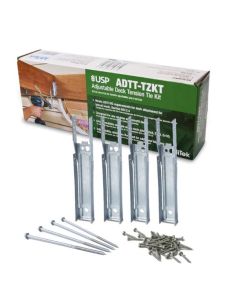 MiTek - ADTT-TZKT -  Adjustable Deck Tension Tie Kit - 1-9/16x10-1/2" - 14Ga (Ref# DTT1Z-KT)