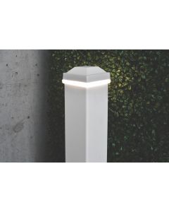 TimberTech - Impression Rail Express - Post Cap -  Indirect/Concealed Light - 3" - Black