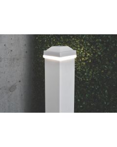 TimberTech - Impression Rail Express - Post Cap -  Indirect/Concealed Light - 3" - White