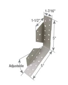 MiTek - CSH-TZ - Concealed Stringer Hanger - 18Ga - Triple Zinc (Ref#  LSCZ)