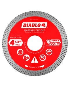 Diablo - Masonry Cut-Off Disc - Diamond Cont. Rim - 4-1/2"