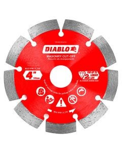 Diablo - Masonry Cut-Off Disc - Diamond Segmented - 4"