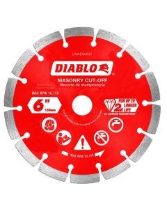 Diablo - Masonry Cut-Off Disc - Diamond Segmented - 6"