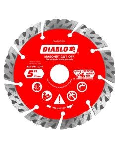 Diablo - Masonry Turbo Cut-Off Disc - Diamond Segmented - 5"