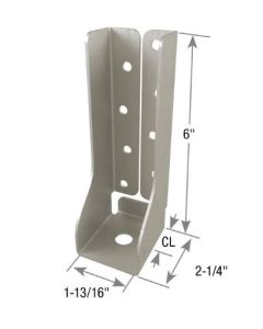 MiTek - DTB-TZ - Deck Tension Tie - 1-13/16x6"x2-1/4" - 14Ga - Triple Zinc (Ref# DTT2Z)