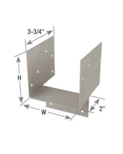 MiTek - HH66 - Header Hanger - 5-1/2X5-1/4" - 16Ga (Ref# HH6)