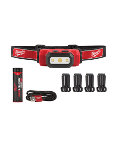 Milwaukee - Headlamp - LED 475 Lumens - Li Battery - USB Recharge