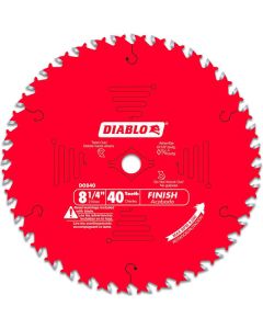 Diablo - TiCo™ - Circular Blade - Finish - 8-1/4" x 40T - 5/8" Arbor 