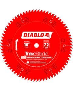 Diablo - TiCo™ - Circular Blade - Trex/Composite Decking - 10" x 72T - 5/8" Arbor 