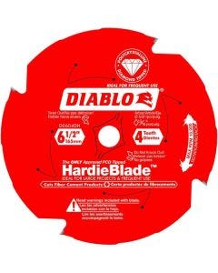 Diablo - HardieBlade™ - Circular Blade - Hardie/Fiber Cement - 6-1/2" x 4T - 5/8" Arbor