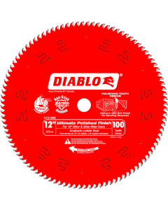 Diablo - TiCo™ - Circular Blade - Ultimate Flawless Finish - 12" x 100T - 1" Arbor 