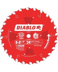 Diablo - TiCo™ - Circular Blade - General Purpose - 8-1/4" x 24T - 5/8" Arbor 