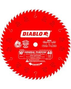 Diablo - TiCo™ - Circular Blade - General Purpose - 10" x 40T - 5/8" Arbor 