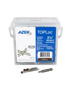 TopLoc - TimberTech - Deck Screws - 2-1/2" Screws w/bit - Dark Brown - 350pc - 100SF