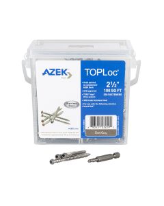 TopLoc - TimberTech - Deck Screws - 2-1/2" Screws w/bit - Dark Gray - 350pc - 100SF