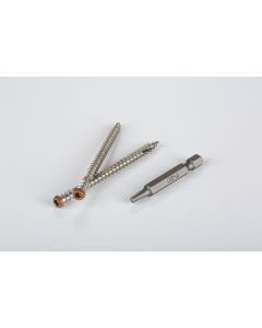 TopLoc - TimberTech - Deck Screws SS - 3" Screws w/bit - Teak - 300pc - 85SF