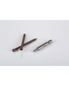 TopLoc - TimberTech - Deck Screws - 2-1/2" Screws w/bit - Walnut - 350pc - 100SF