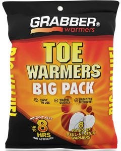 Grabber - Toe Warmers - Up to10hrs of Heat - 8pairs