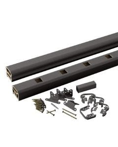 TimberTech - RadianceRail Express - Rail Pack for Sq Comp Baluster - Black - 6' 