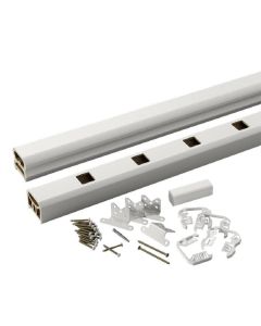 TimberTech - RadianceRail Express - Rail Pack for Sq Comp Baluster - White - 8' 